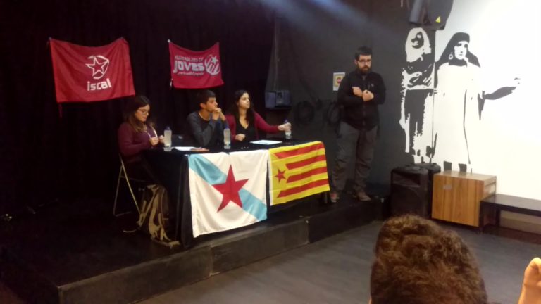 Primeiro acto en Galiza a favor do referendo catalán