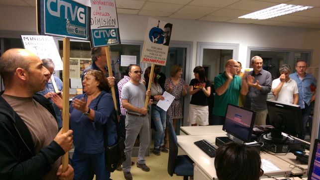 As traballadoras e traballadores da CRTVG apoian aos seus homólogos cataláns