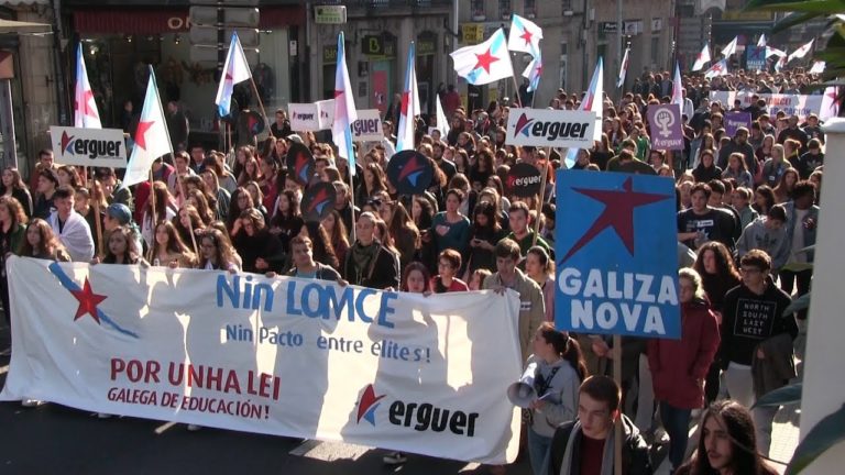 Milleiros de estudantes participan nas manifestacións contra a LOMCE