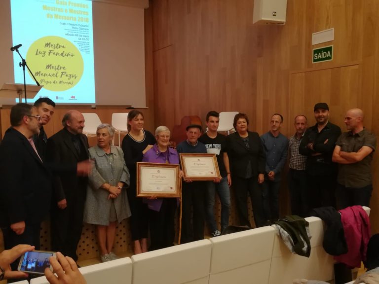 Luz Fandiño e Manuel Pazos, mestra e mestre da memoria 2018