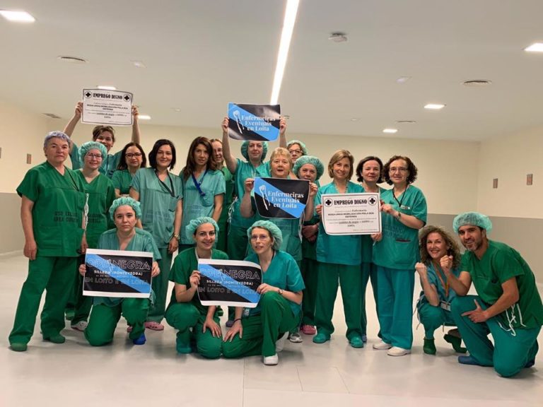 As enfermeiras eventuais en Galicia asinan un novo contrato cada quince días