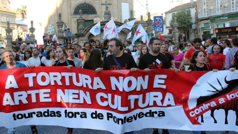 Máis de 130 colectivos apoian a manifestación convocada pola Plataforma Touradas fóra de Pontevedra